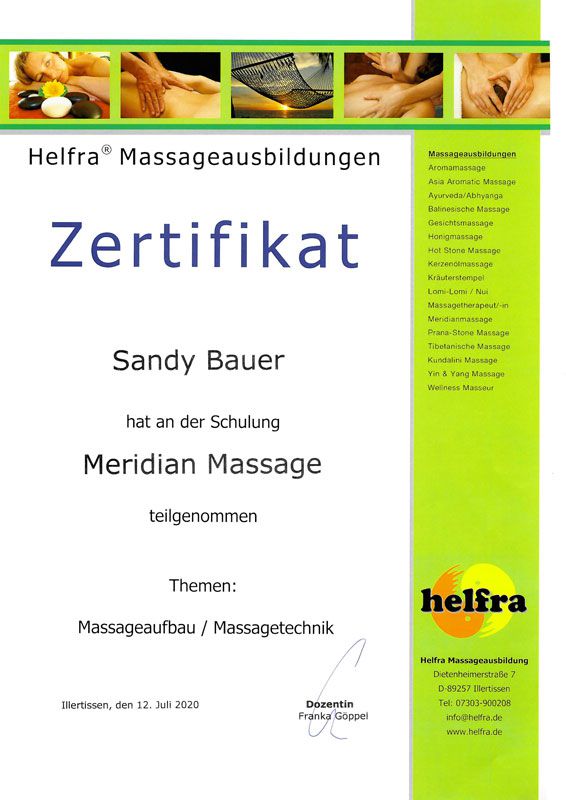 Meridian Massage